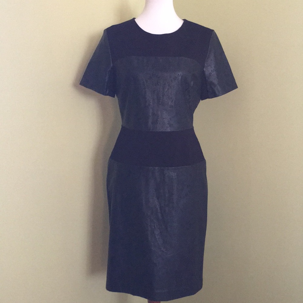 W118 by Walter Baker Black Dress in Faux Leather